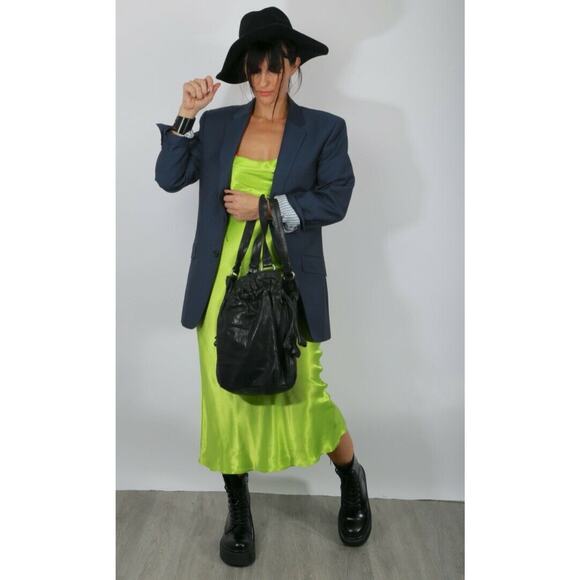 Vintage Black Fedora Hat Gold Band Trim Wide Brim Classic Elegant Unisex Style - Picture 3 of 6